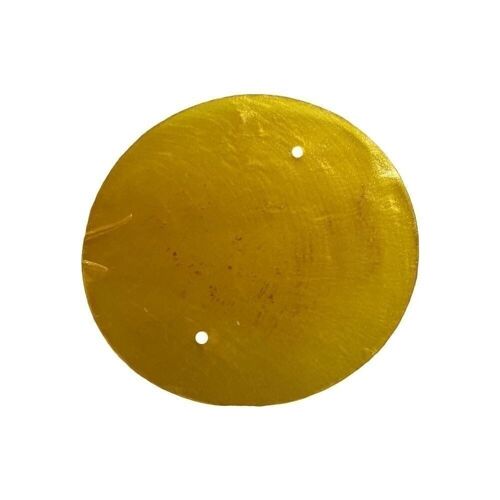 Vie Naturals Capiz Shell Discs with 2 holes - 45 Pcs, 5cm Diameter