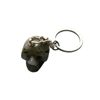 Porte-clés tête de mort en cristal, 2 cm 10