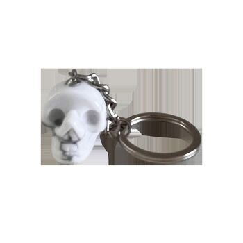 Porte-clés tête de mort en cristal, 2 cm 15