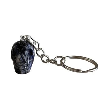 Porte-clés tête de mort en cristal, 2 cm 26