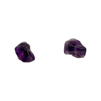 Pendientes con forma de chip de piedras preciosas, 1x1 cm