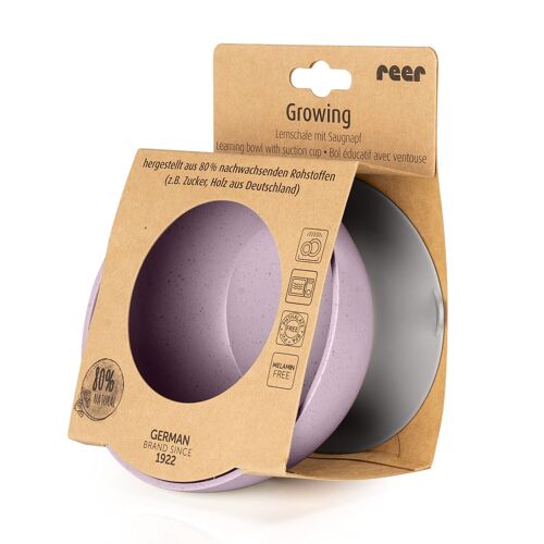 Growing bowl with suction cup, pink