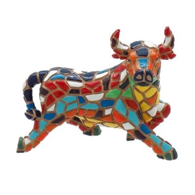 Figurine en mosaïque de taureau Espagne