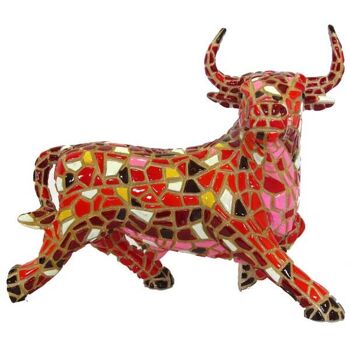 Figurine en mosaïque de taureau Espagne 4