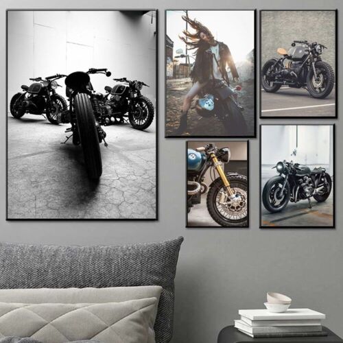 Affiches motos vintage - Poster pour décoration d'intérieur
