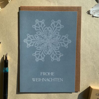 Greeting card snowflake