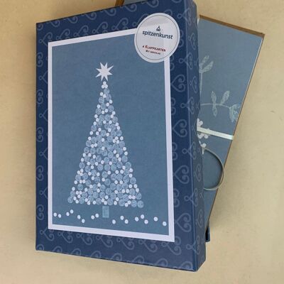 Christmas paper cut card set