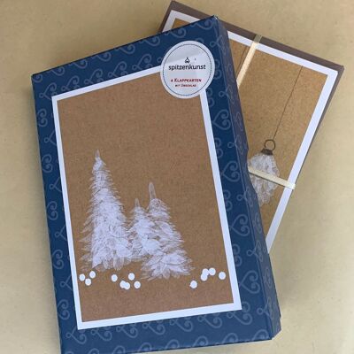 Card set Christmas kraft paper