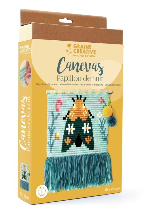 KIT CANEVAS PAPILLON DE NUIT