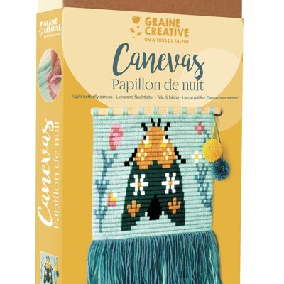 KIT CANEVAS PAPILLON DE NUIT