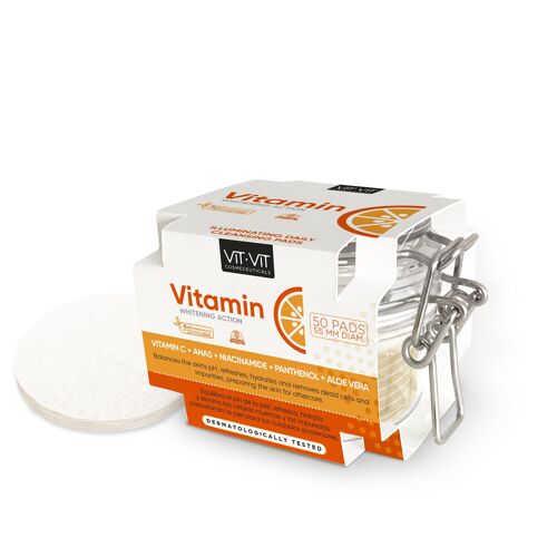 Discos Tonificantes y Renovación Celular Vitamina C 50 Pads