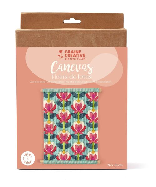 KIT CANEVAS FLEURS DE LOTUS