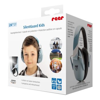 Protège-oreilles capsule SilentGuard Kids, bleu 6