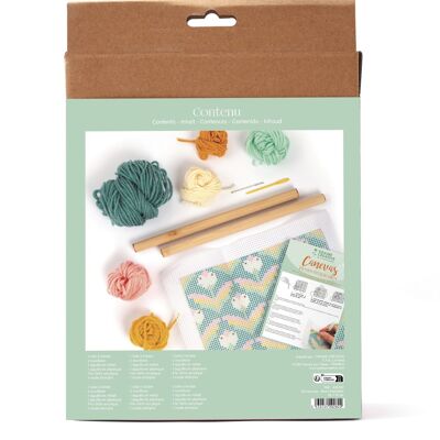 TROPICAL FLOWERS CANVAS KIT