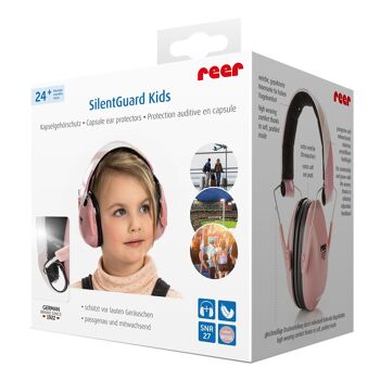 Protège-oreilles capsule SilentGuard Kids, rose 6