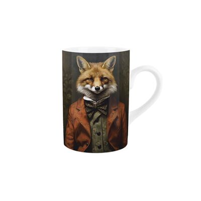 Zorro animal eduardiano Taza