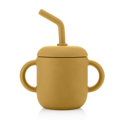 2in1 drinking and snack cup, yellow
