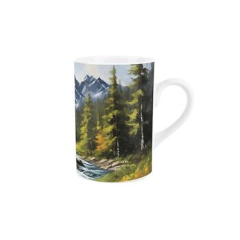 Tasse de paysage de rivière qui coule 1