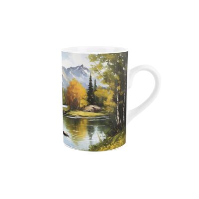 Tasse de paysage de lac