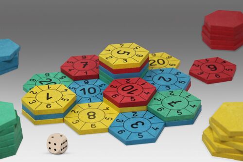 Mathespiel - Zahlenburg Hexagon