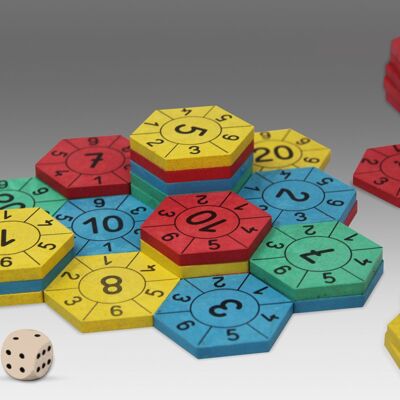 Mathespiel - Zahlenburg Hexagon