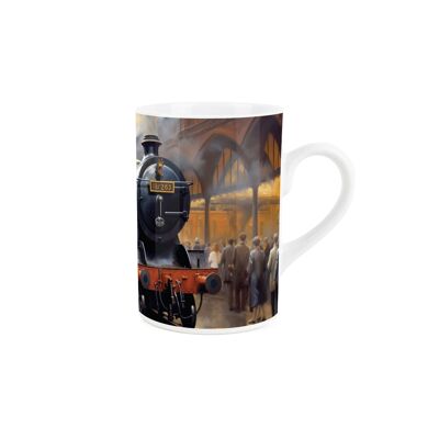 Steam Train Departing from the Station Mug