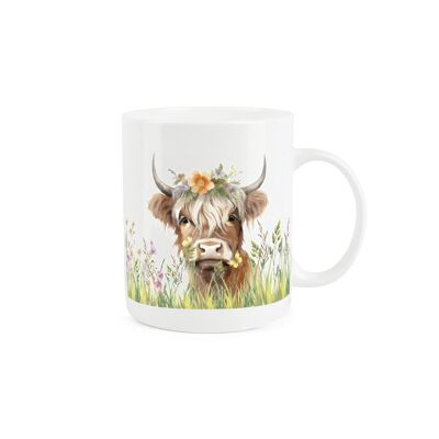 Tazza con mucca bionda delle Highland