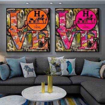 Affiches love Hermès - Poster pour décoration d'intérieur 2