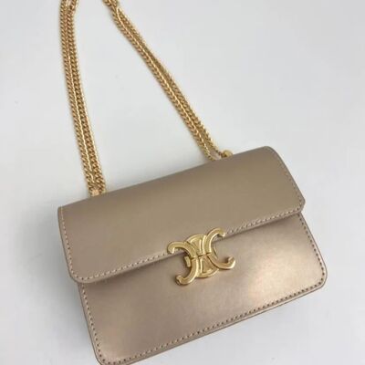 Leather bag 'cc' - Gold