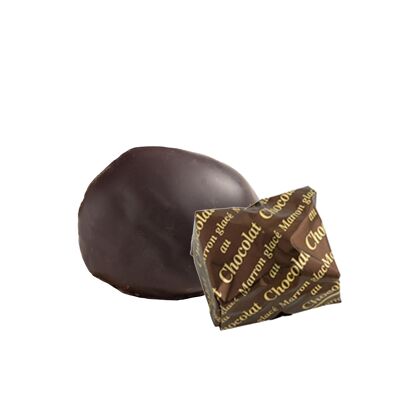 Castaña cubierta de chocolate negro Nápoles Bandeja entera de 48