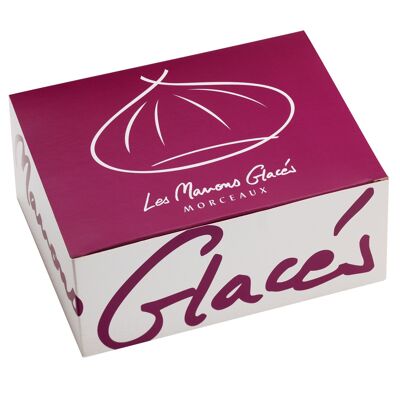 Étui gros morceaux de marrons glacés 1kg