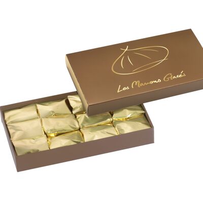 Box of 12 candied chestnuts