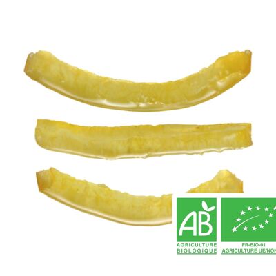 Drained organic lemon slices Bulk packaged 6 cm