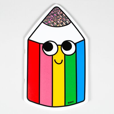 Sticker Notebook - Crayon