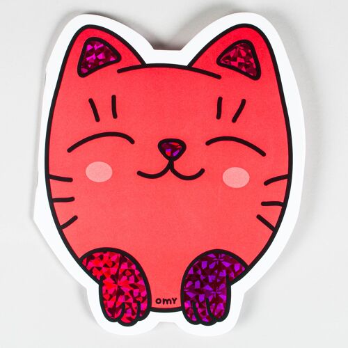 Sticker Notizbuch - Kitty