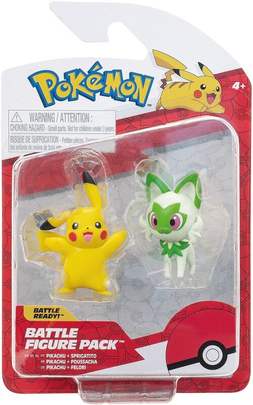 Figurine Duo Pikachu Pokémon 5Cm