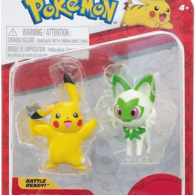 Figurine Duo Pikachu Pokémon 5Cm