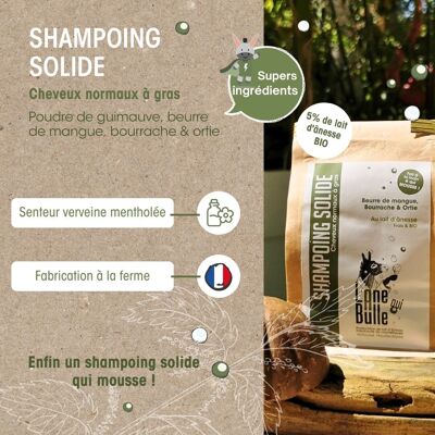 Shampoo al latte d'asina Capelli da normali a grassi