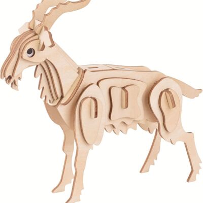 Building kit Goat made of wood 3D Puzzle made of wood