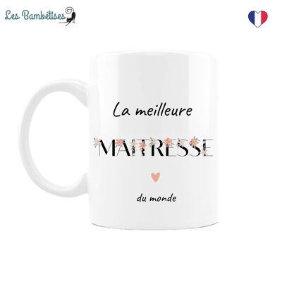 Mug Maîtresse Fleurs Boho