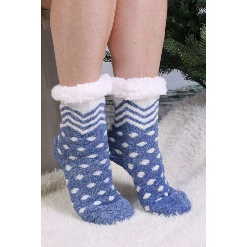 CARRY blue warm socks for women size 6-9