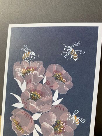 Carte postale abeilles 2