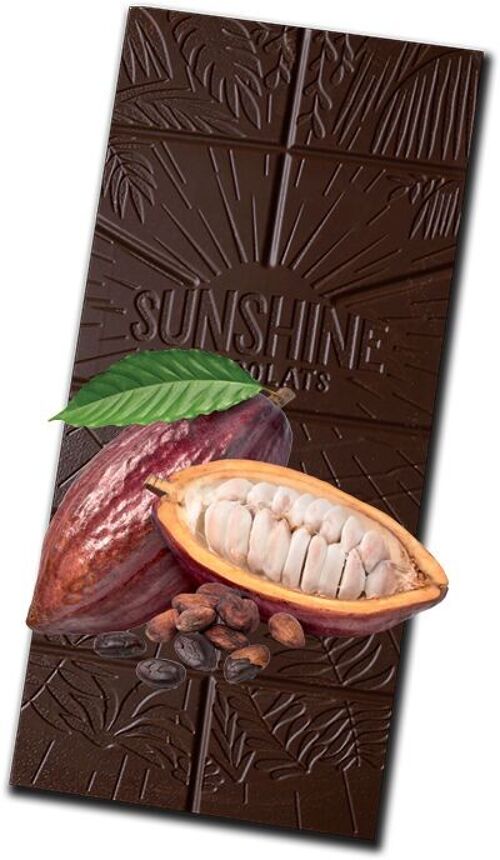 Tablette de Chocolat vrac - Noir éclats de fèves de cacao bio et équitable