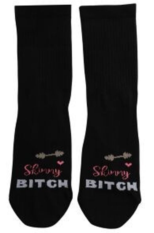 SKINNY BITCH cotton socks size 6-9