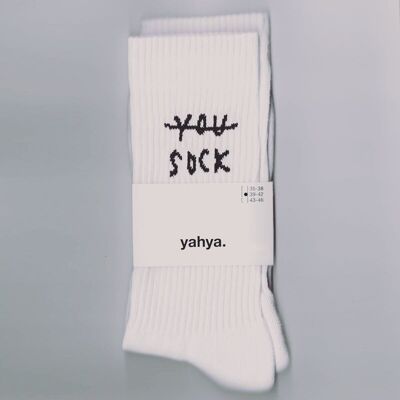 You Sock - White - Unisex sports socks