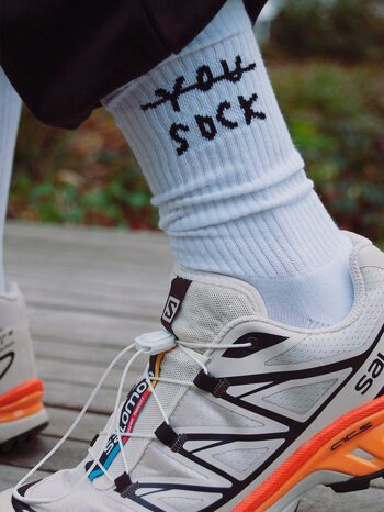 You Sock - Blanc - Chaussettes de sport unisexes 4