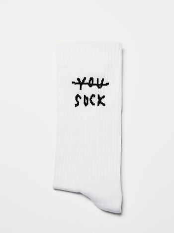 You Sock - Blanc - Chaussettes de sport unisexes 5