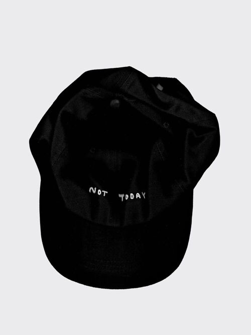 Not today - Schwarze Unisex Cap