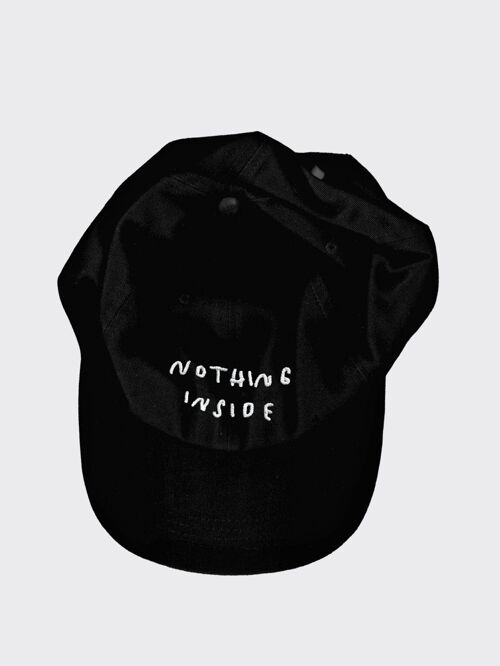 Nothing inside - Schwarze Unisex Cap