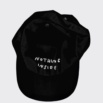 Nothing inside - Black unisex cap